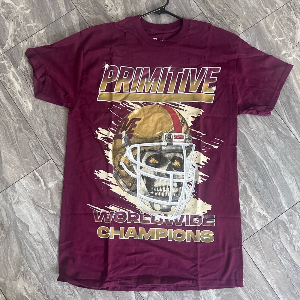 Primitive Maroon Graphic T-Shirt‎ M 0283